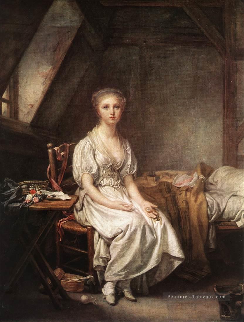 La plainte du portrait de la montre Jean Baptiste Greuze Peintures à l'huile